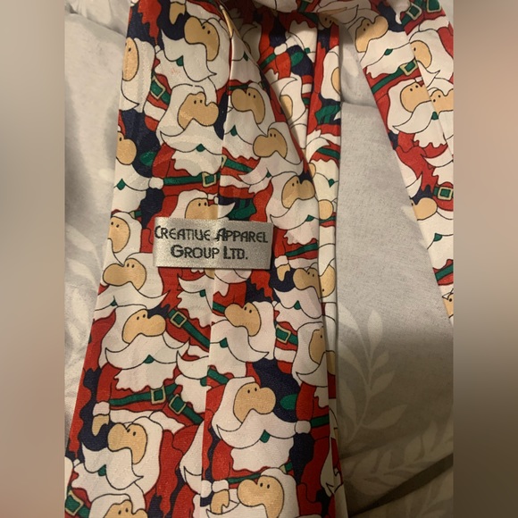 Vintage Creative Apparel Santa Silk Necktie - Picture 1 of 3